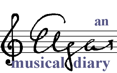 'Elgar - a musical
diary' banner
